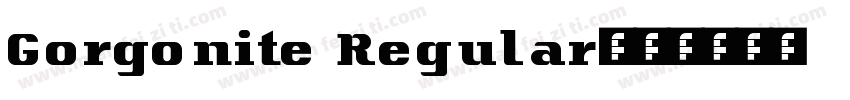 Gorgonite Regular字体转换